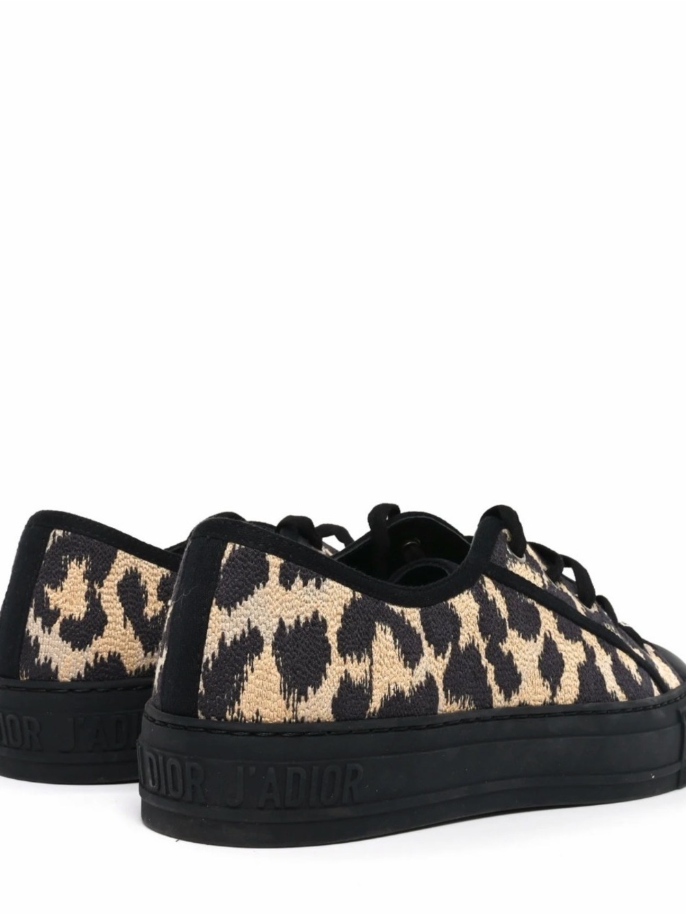 Limited Edition Christian Dior ANIMAL PRINT Black and Tan Sneakers size 9, $450 - Picture 14 of 15